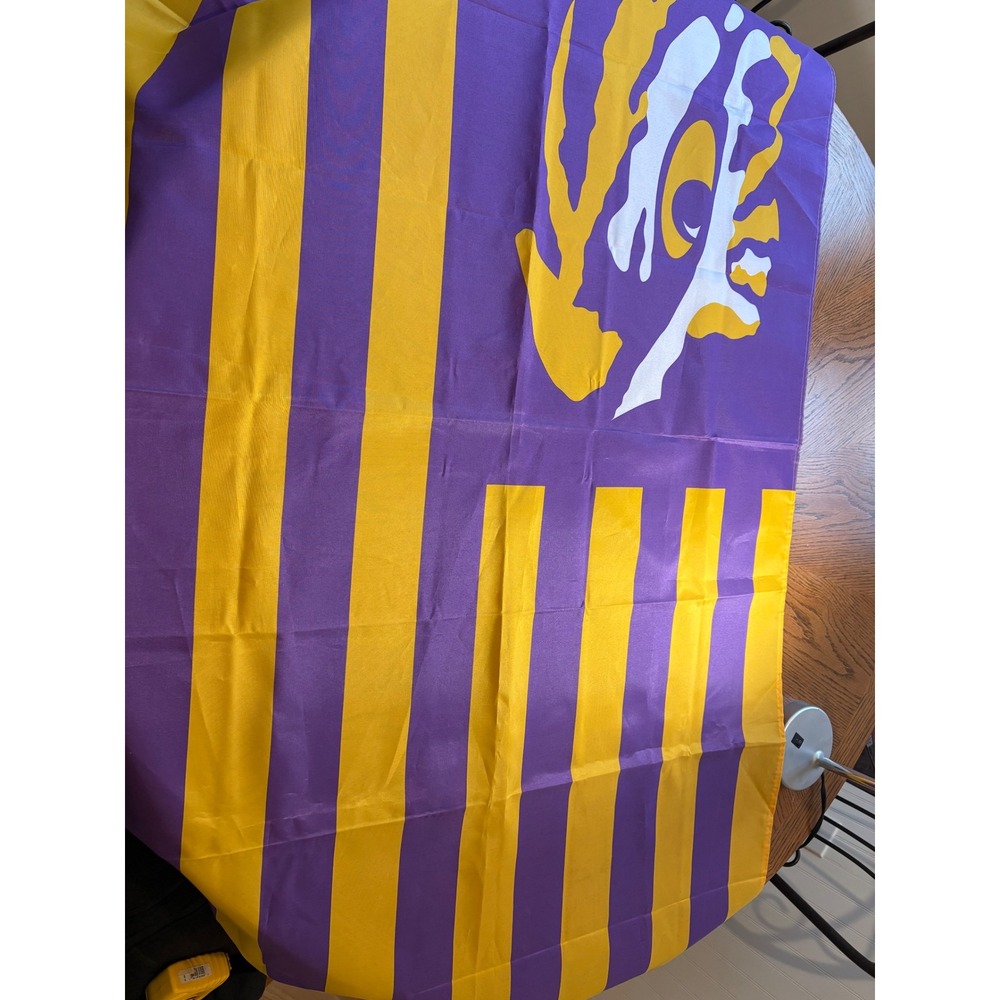 LSU Tigers Flag Purple Gold American Style College Football Fan Gear - Picture 2 of 4